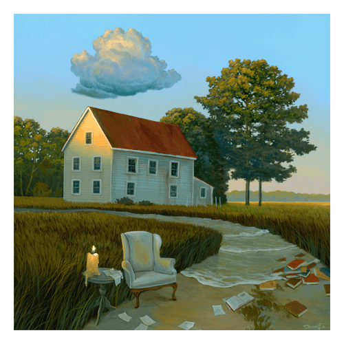Solstice Original Acrylic Painting by Delaware Artist Damon Pla